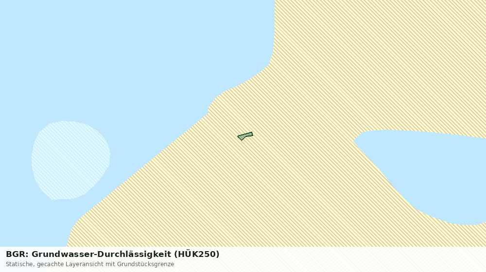 Statische Kartenansicht: BGR: Grundwasser-Durchlässigkeit (HÜK250)