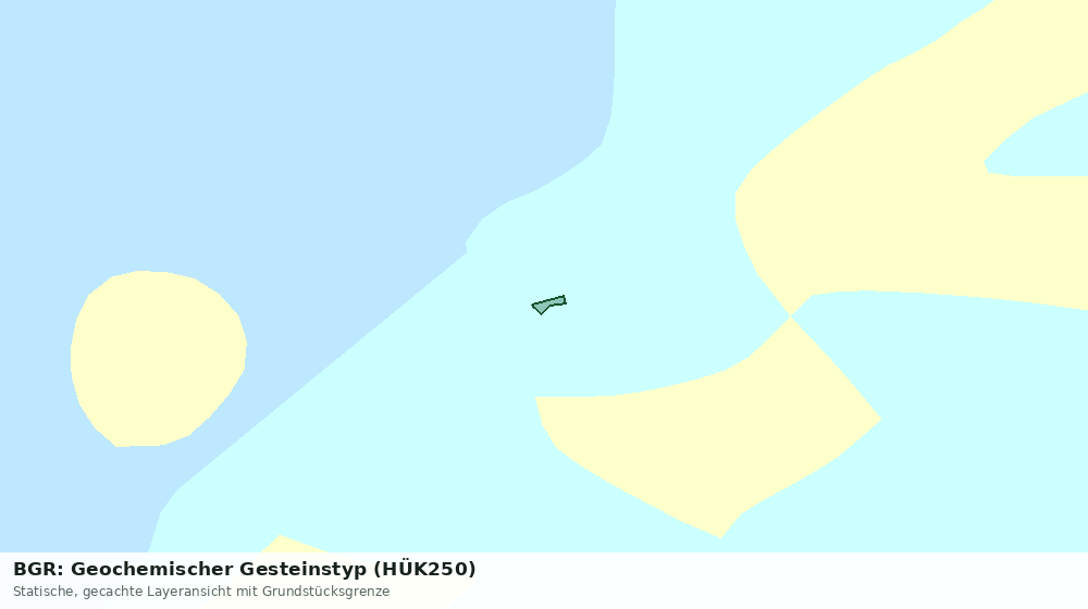 Statische Kartenansicht: BGR: Geochemischer Gesteinstyp (HÜK250)