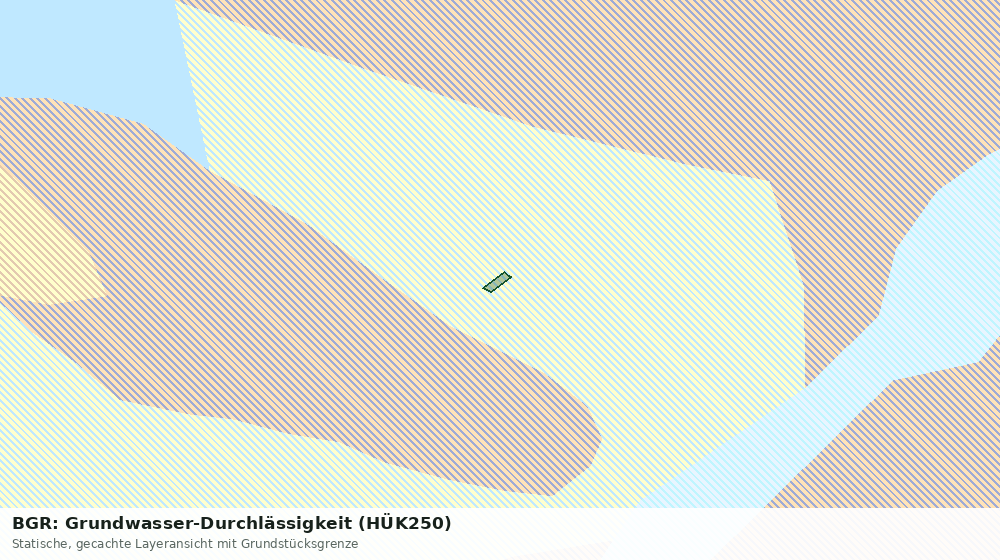 Statische Kartenansicht: BGR: Grundwasser-Durchlässigkeit (HÜK250)