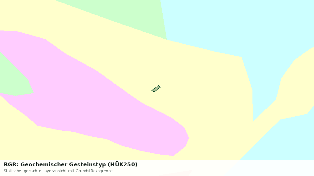 Statische Kartenansicht: BGR: Geochemischer Gesteinstyp (HÜK250)