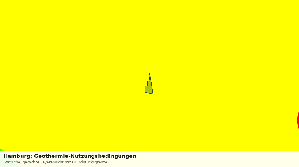 Statische Kartenansicht: Hamburg: Geothermie-Nutzungsbedingungen