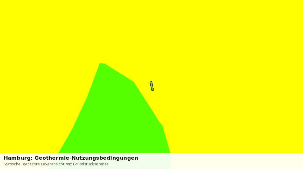 Statische Kartenansicht: Hamburg: Geothermie-Nutzungsbedingungen