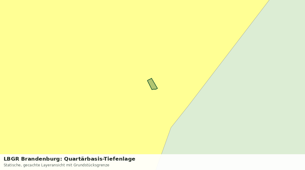 Statische Kartenansicht: LBGR Brandenburg: Quartärbasis-Tiefenlage