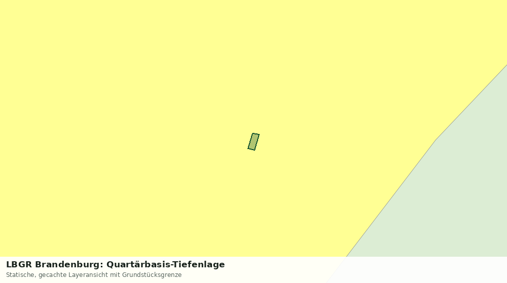 Statische Kartenansicht: LBGR Brandenburg: Quartärbasis-Tiefenlage