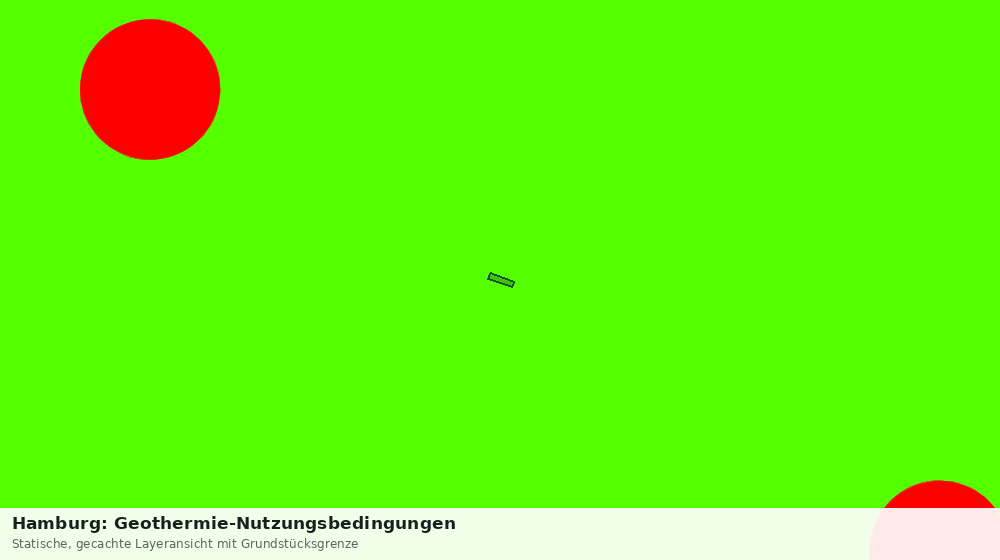 Statische Kartenansicht: Hamburg: Geothermie-Nutzungsbedingungen