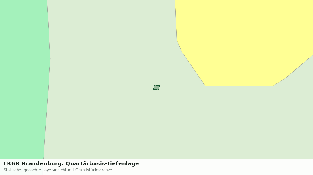 Statische Kartenansicht: LBGR Brandenburg: Quartärbasis-Tiefenlage