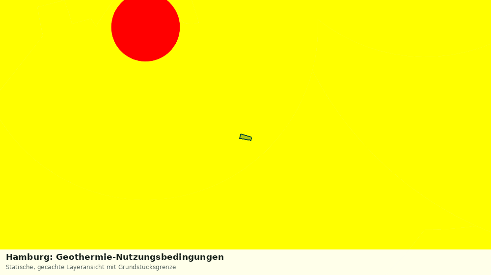 Statische Kartenansicht: Hamburg: Geothermie-Nutzungsbedingungen