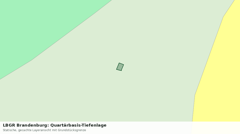 Statische Kartenansicht: LBGR Brandenburg: Quartärbasis-Tiefenlage