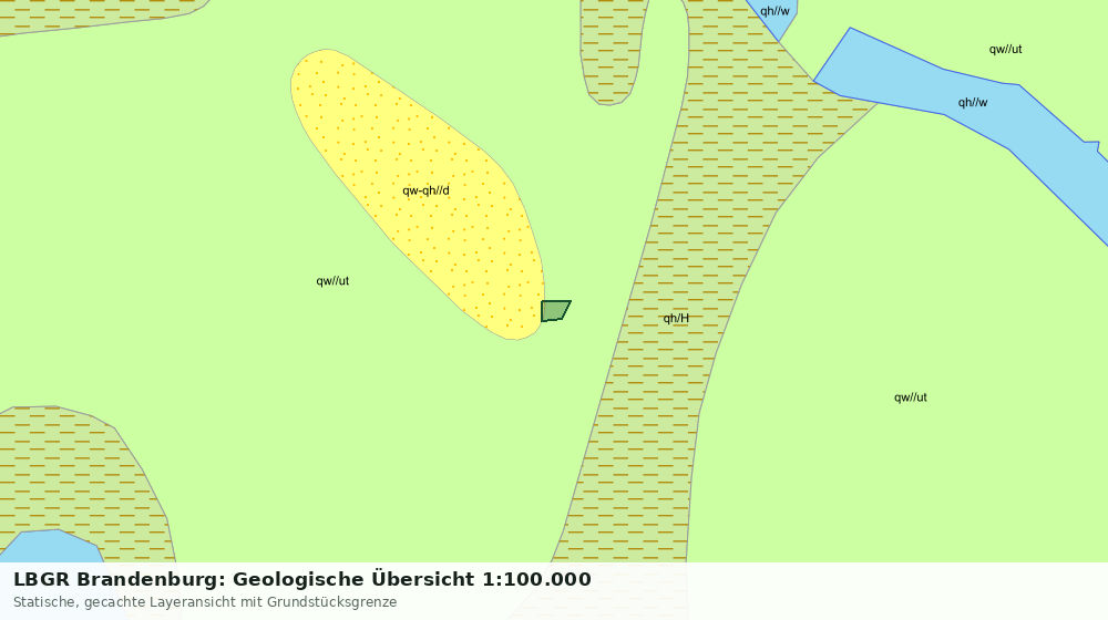 Statische Kartenansicht: LBGR Brandenburg: Geologische Übersicht 1:100.000