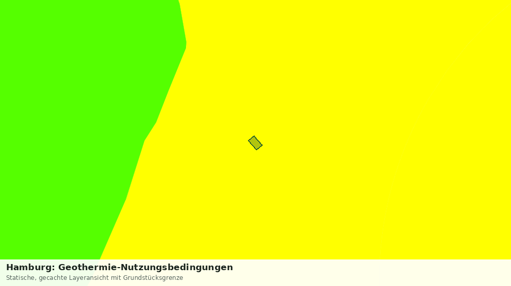 Statische Kartenansicht: Hamburg: Geothermie-Nutzungsbedingungen