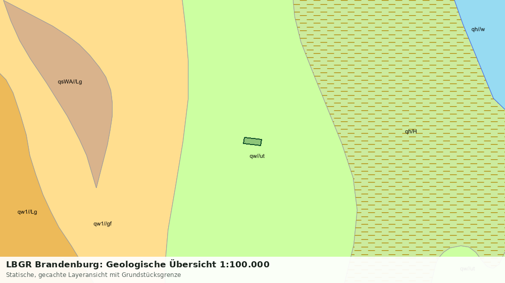 Statische Kartenansicht: LBGR Brandenburg: Geologische Übersicht 1:100.000