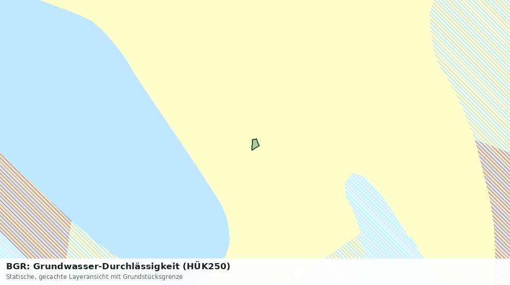 Statische Kartenansicht: BGR: Grundwasser-Durchlässigkeit (HÜK250)