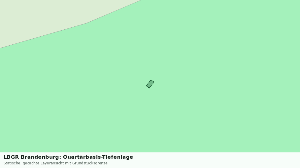 Statische Kartenansicht: LBGR Brandenburg: Quartärbasis-Tiefenlage