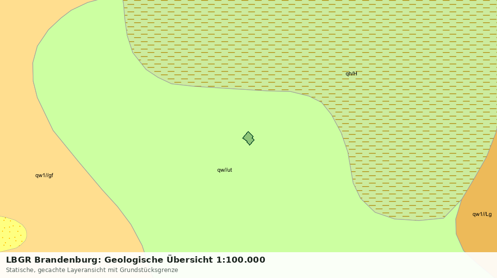 Statische Kartenansicht: LBGR Brandenburg: Geologische Übersicht 1:100.000