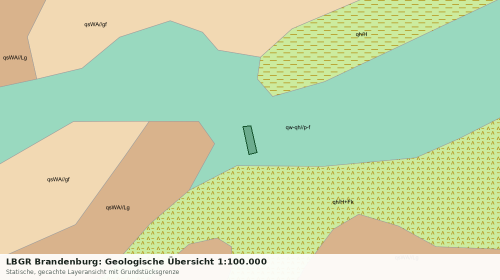 Statische Kartenansicht: LBGR Brandenburg: Geologische Übersicht 1:100.000