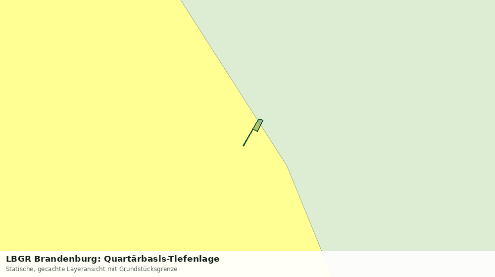 Statische Kartenansicht: LBGR Brandenburg: Quartärbasis-Tiefenlage