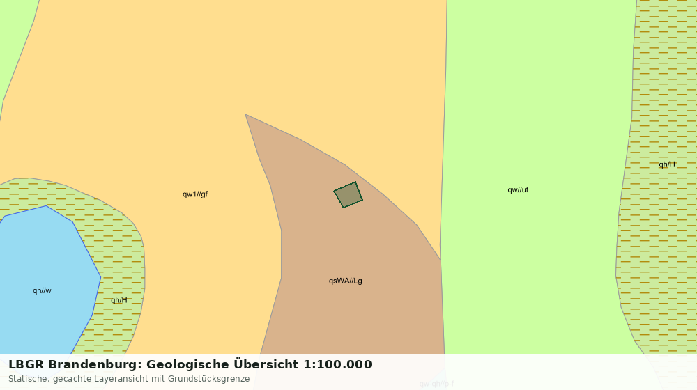 Statische Kartenansicht: LBGR Brandenburg: Geologische Übersicht 1:100.000