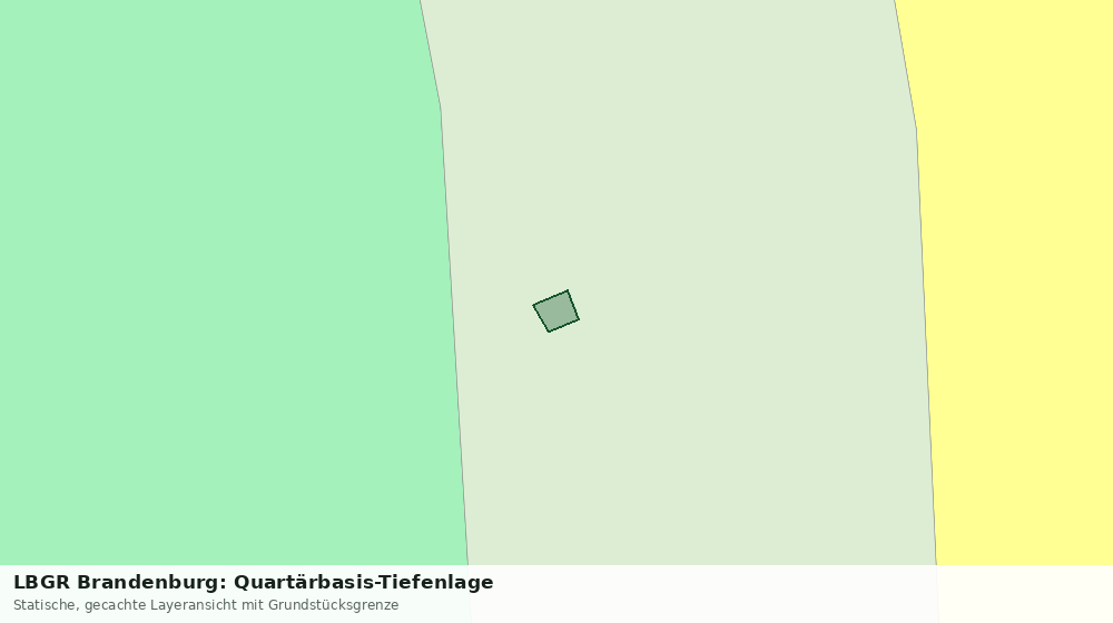 Statische Kartenansicht: LBGR Brandenburg: Quartärbasis-Tiefenlage