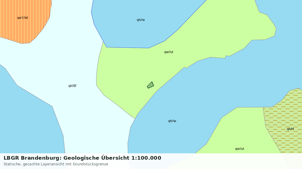 Statische Kartenansicht: LBGR Brandenburg: Geologische Übersicht 1:100.000