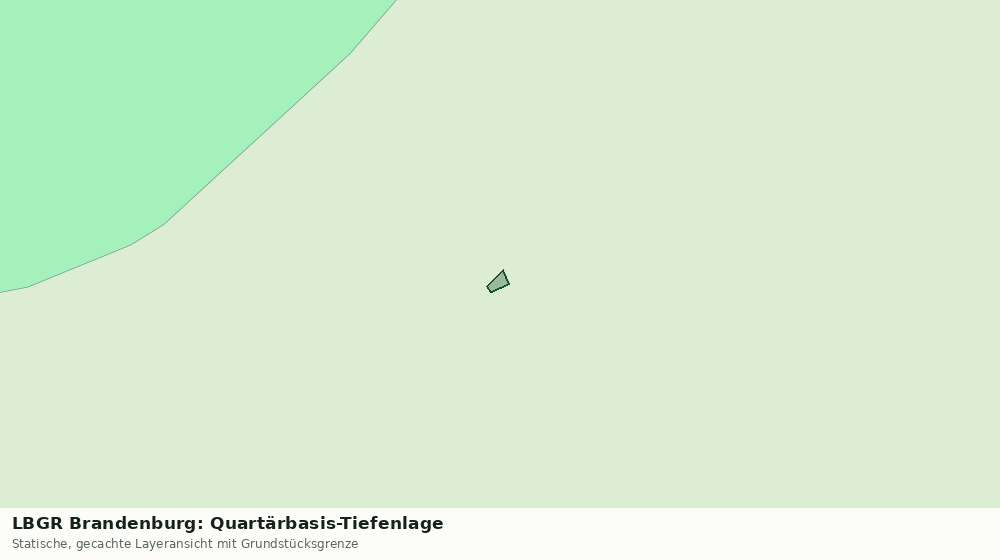 Statische Kartenansicht: LBGR Brandenburg: Quartärbasis-Tiefenlage