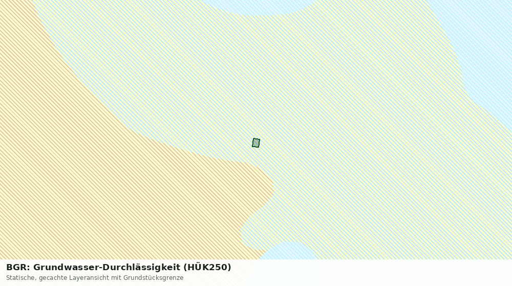 Statische Kartenansicht: BGR: Grundwasser-Durchlässigkeit (HÜK250)