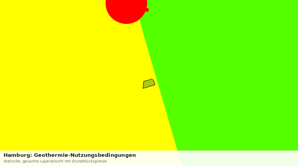 Statische Kartenansicht: Hamburg: Geothermie-Nutzungsbedingungen