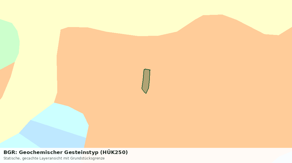 Statische Kartenansicht: BGR: Geochemischer Gesteinstyp (HÜK250)