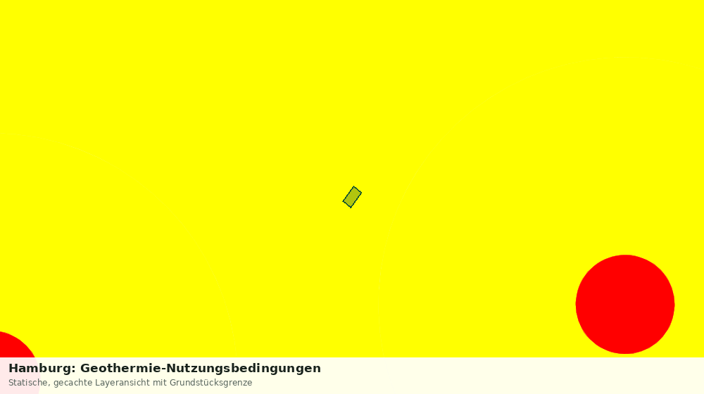 Statische Kartenansicht: Hamburg: Geothermie-Nutzungsbedingungen