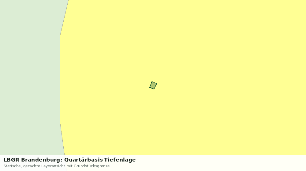 Statische Kartenansicht: LBGR Brandenburg: Quartärbasis-Tiefenlage