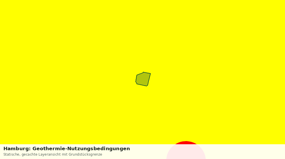 Statische Kartenansicht: Hamburg: Geothermie-Nutzungsbedingungen