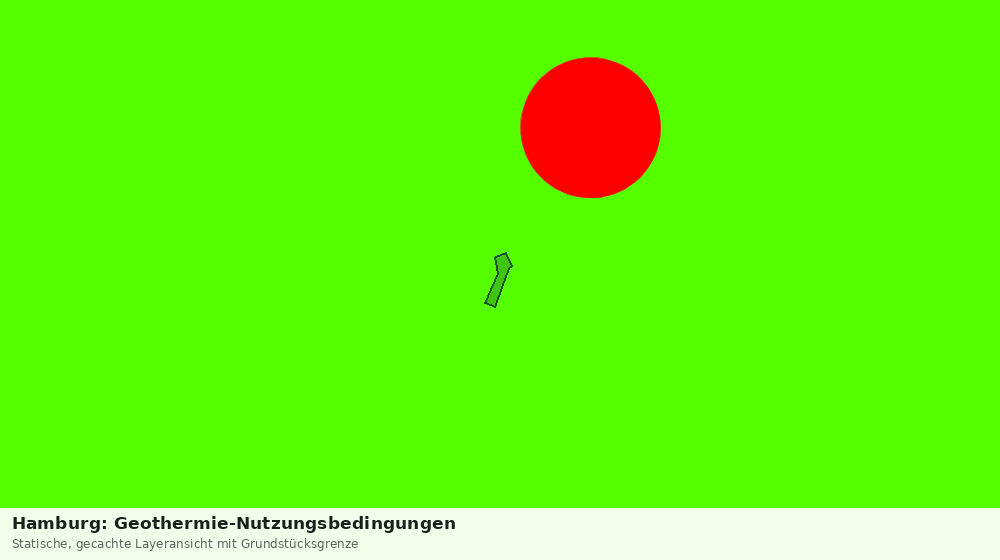 Statische Kartenansicht: Hamburg: Geothermie-Nutzungsbedingungen