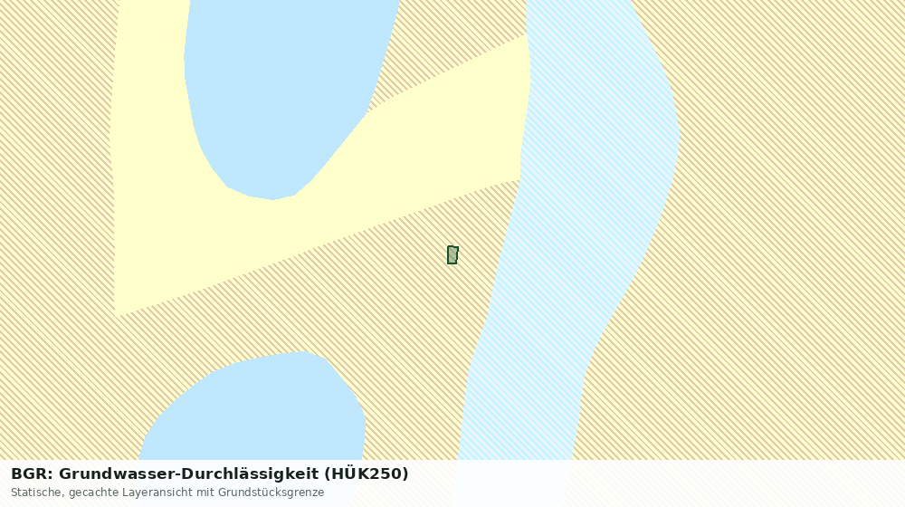 Statische Kartenansicht: BGR: Grundwasser-Durchlässigkeit (HÜK250)