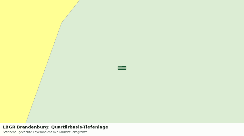 Statische Kartenansicht: LBGR Brandenburg: Quartärbasis-Tiefenlage