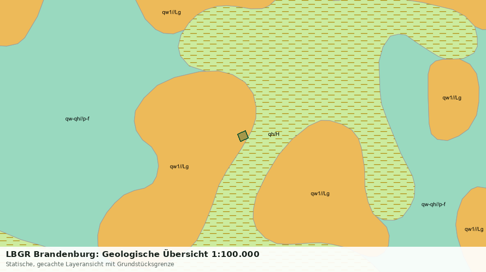 Statische Kartenansicht: LBGR Brandenburg: Geologische Übersicht 1:100.000