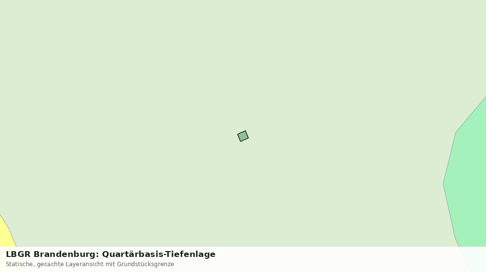 Statische Kartenansicht: LBGR Brandenburg: Quartärbasis-Tiefenlage