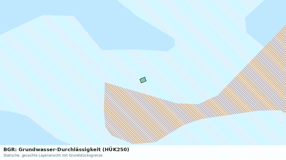 Statische Kartenansicht: BGR: Grundwasser-Durchlässigkeit (HÜK250)