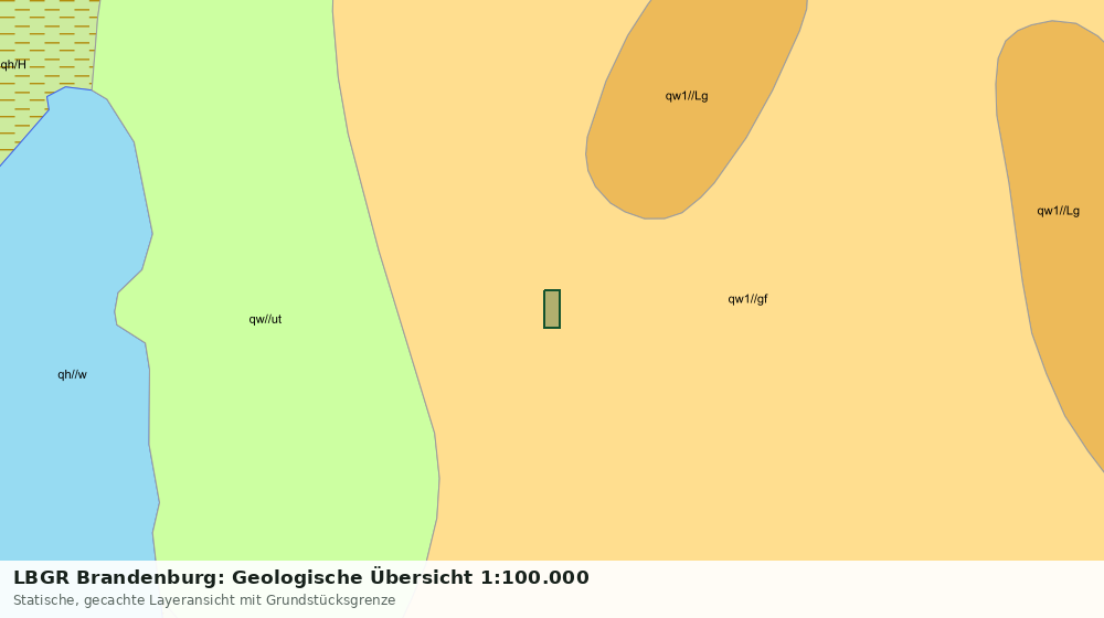 Statische Kartenansicht: LBGR Brandenburg: Geologische Übersicht 1:100.000
