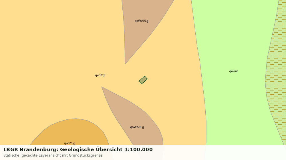 Statische Kartenansicht: LBGR Brandenburg: Geologische Übersicht 1:100.000