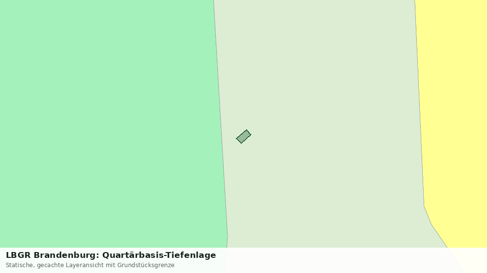 Statische Kartenansicht: LBGR Brandenburg: Quartärbasis-Tiefenlage