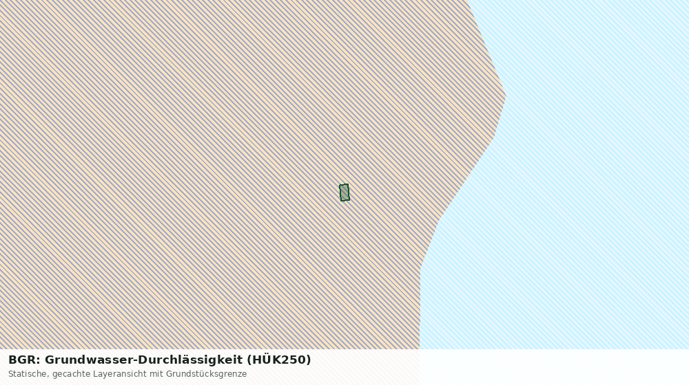 Statische Kartenansicht: BGR: Grundwasser-Durchlässigkeit (HÜK250)