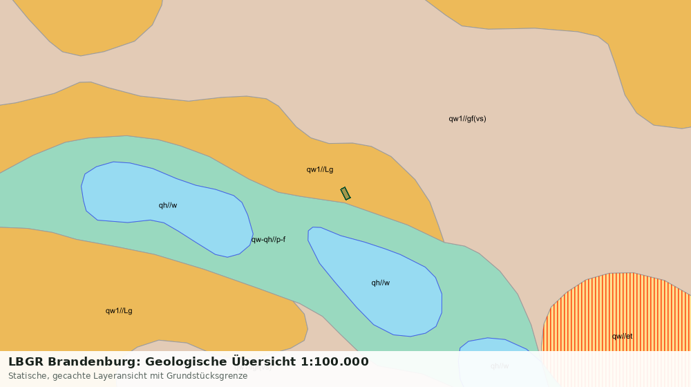 Statische Kartenansicht: LBGR Brandenburg: Geologische Übersicht 1:100.000