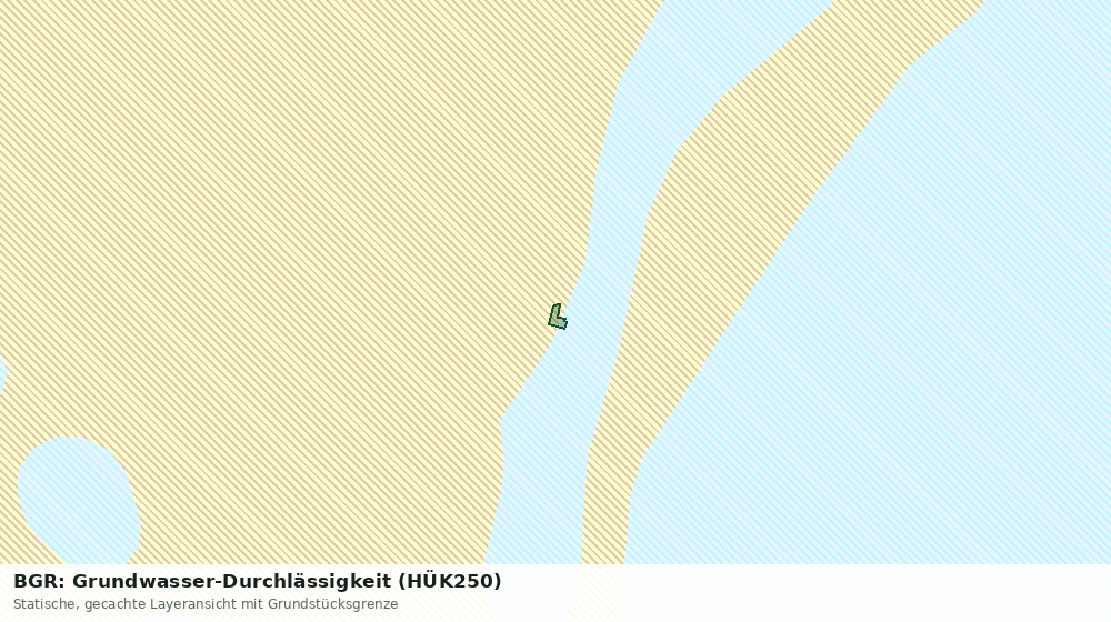 Statische Kartenansicht: BGR: Grundwasser-Durchlässigkeit (HÜK250)