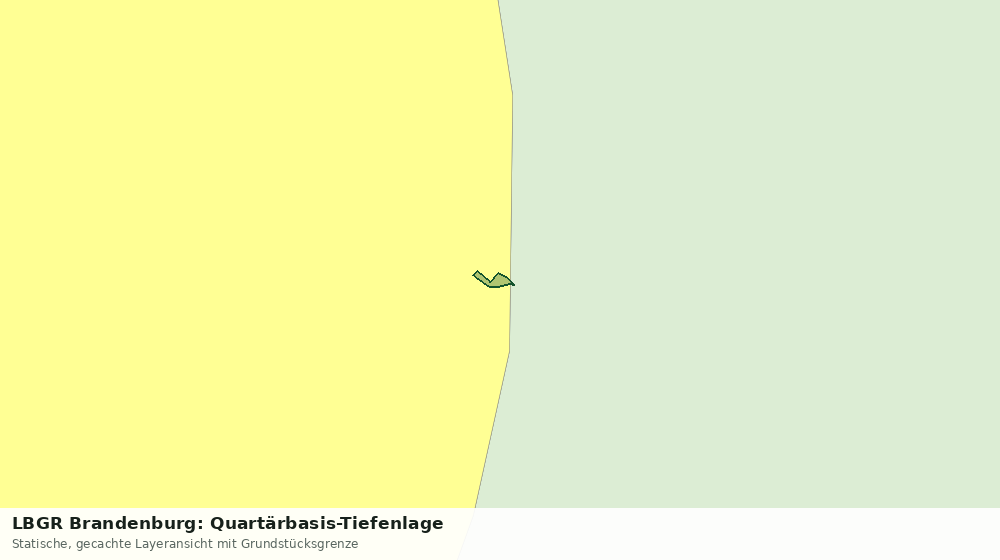 Statische Kartenansicht: LBGR Brandenburg: Quartärbasis-Tiefenlage