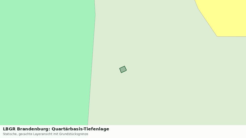 Statische Kartenansicht: LBGR Brandenburg: Quartärbasis-Tiefenlage
