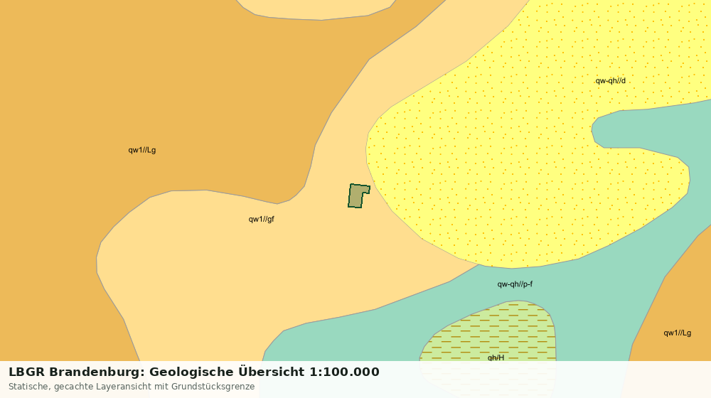 Statische Kartenansicht: LBGR Brandenburg: Geologische Übersicht 1:100.000