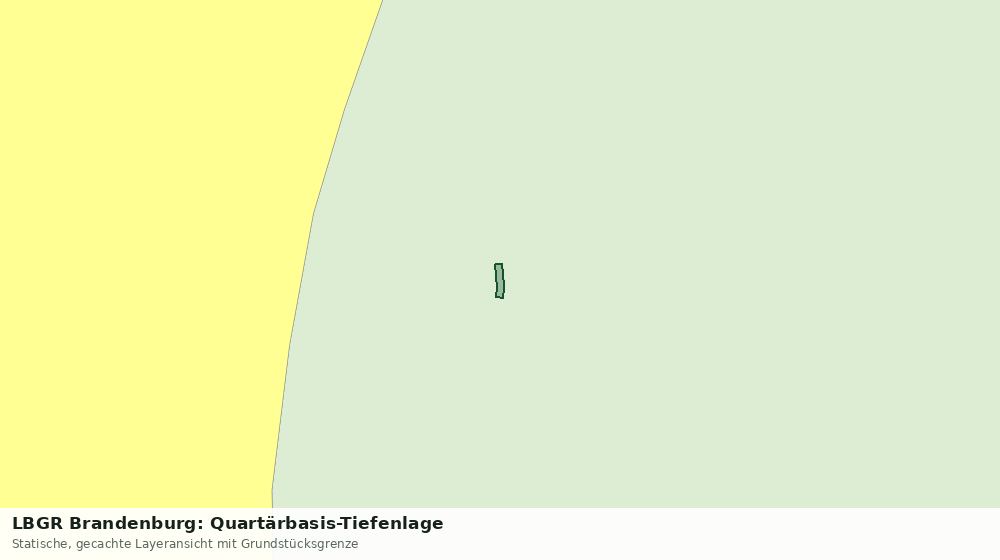 Statische Kartenansicht: LBGR Brandenburg: Quartärbasis-Tiefenlage
