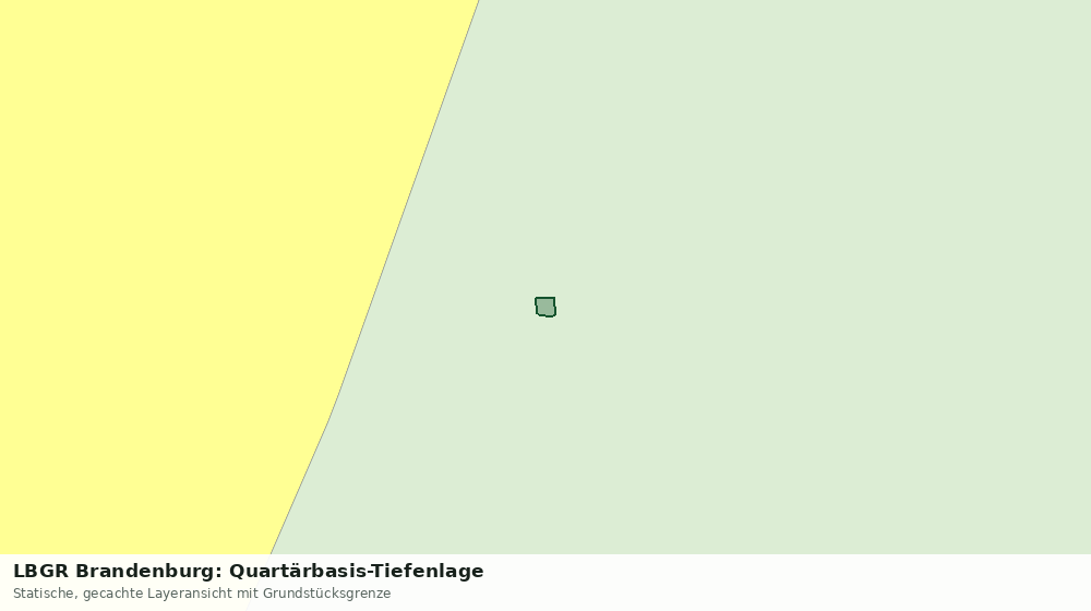 Statische Kartenansicht: LBGR Brandenburg: Quartärbasis-Tiefenlage