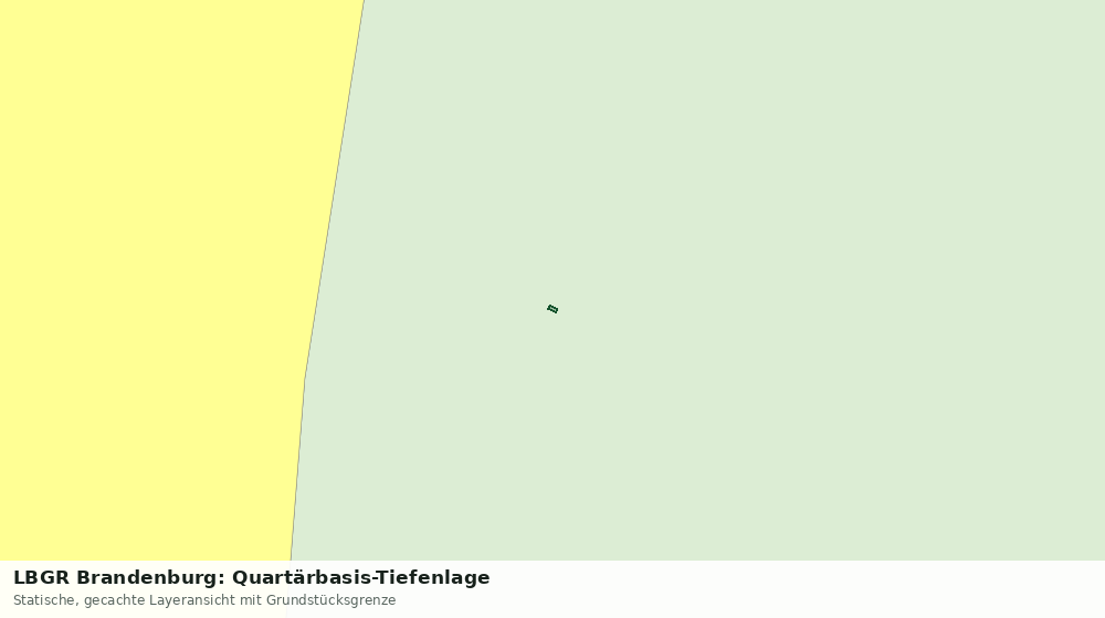 Statische Kartenansicht: LBGR Brandenburg: Quartärbasis-Tiefenlage