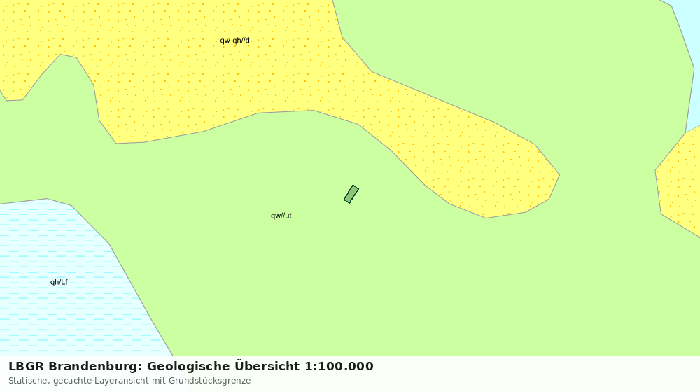 Statische Kartenansicht: LBGR Brandenburg: Geologische Übersicht 1:100.000