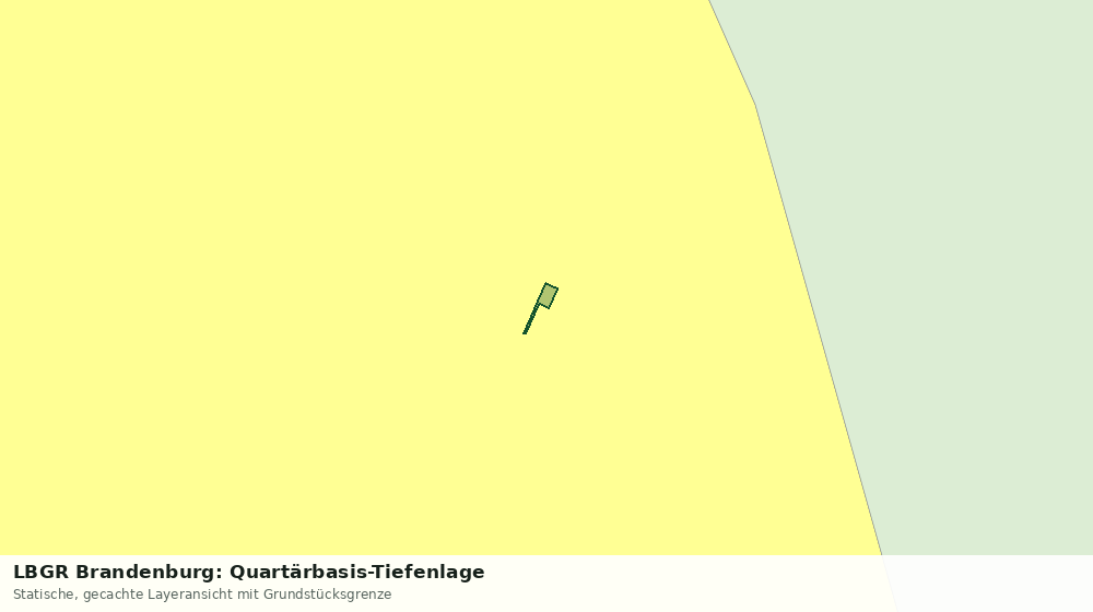 Statische Kartenansicht: LBGR Brandenburg: Quartärbasis-Tiefenlage